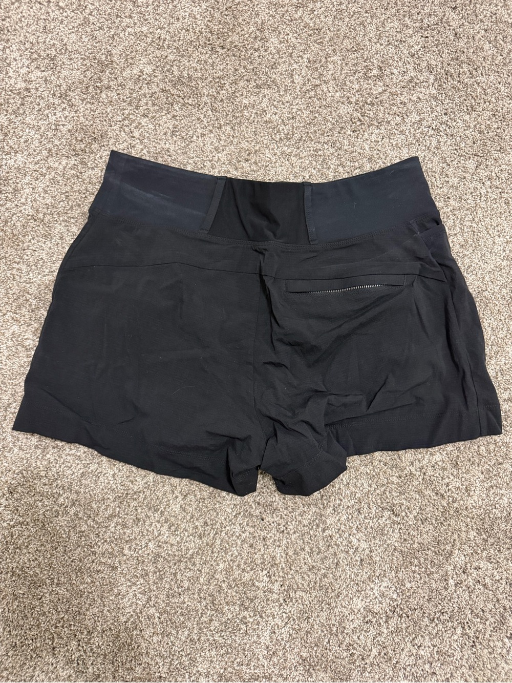 Women's Black Athleta Shorts with Zip Pocket
